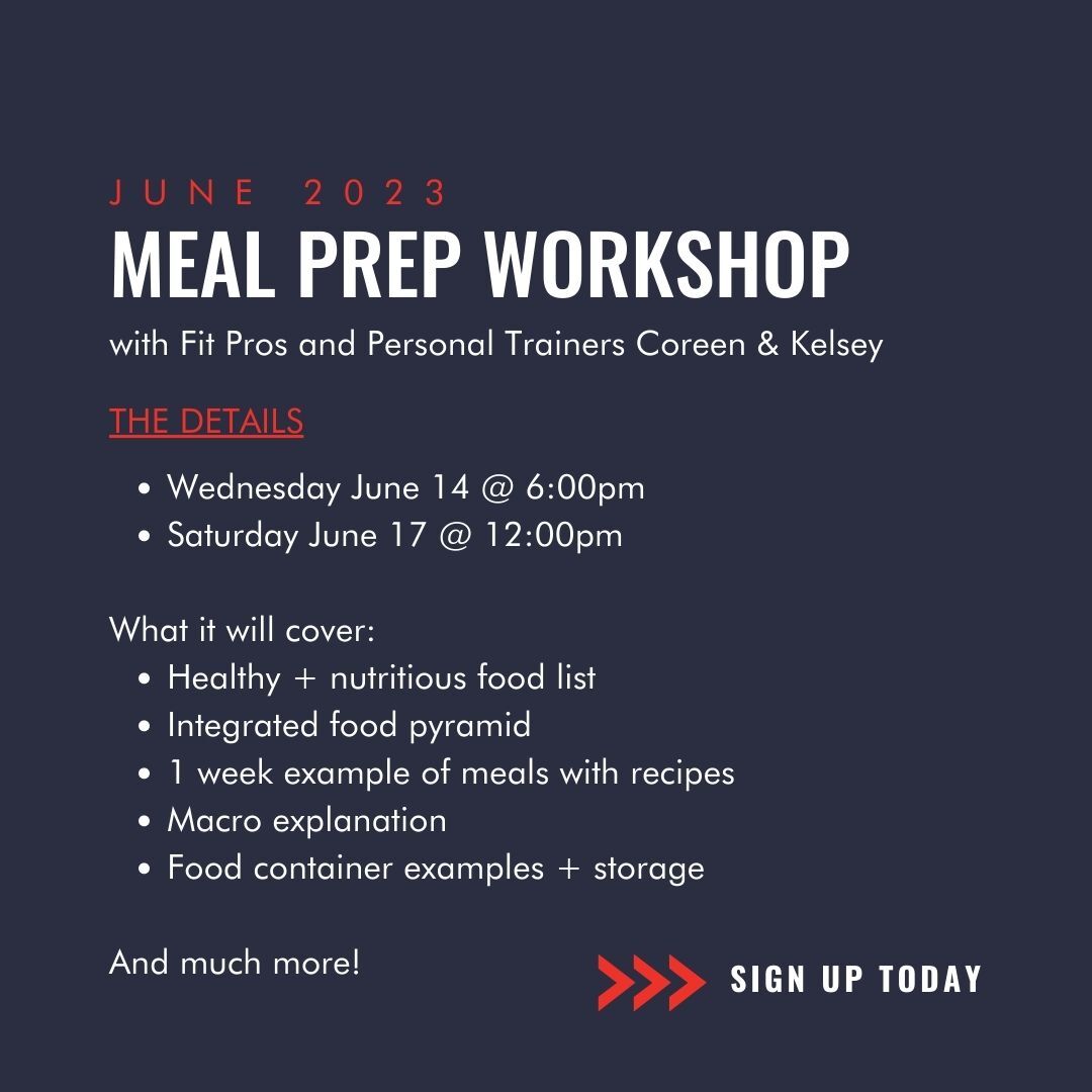 Meal Prep Workshop with Coreen and Kelsey