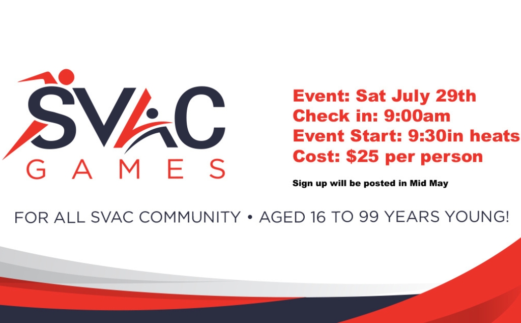 SVAC Games 2023 Sign Up Now
